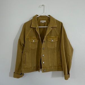 Madewell Deep Yellow Jean Jacket